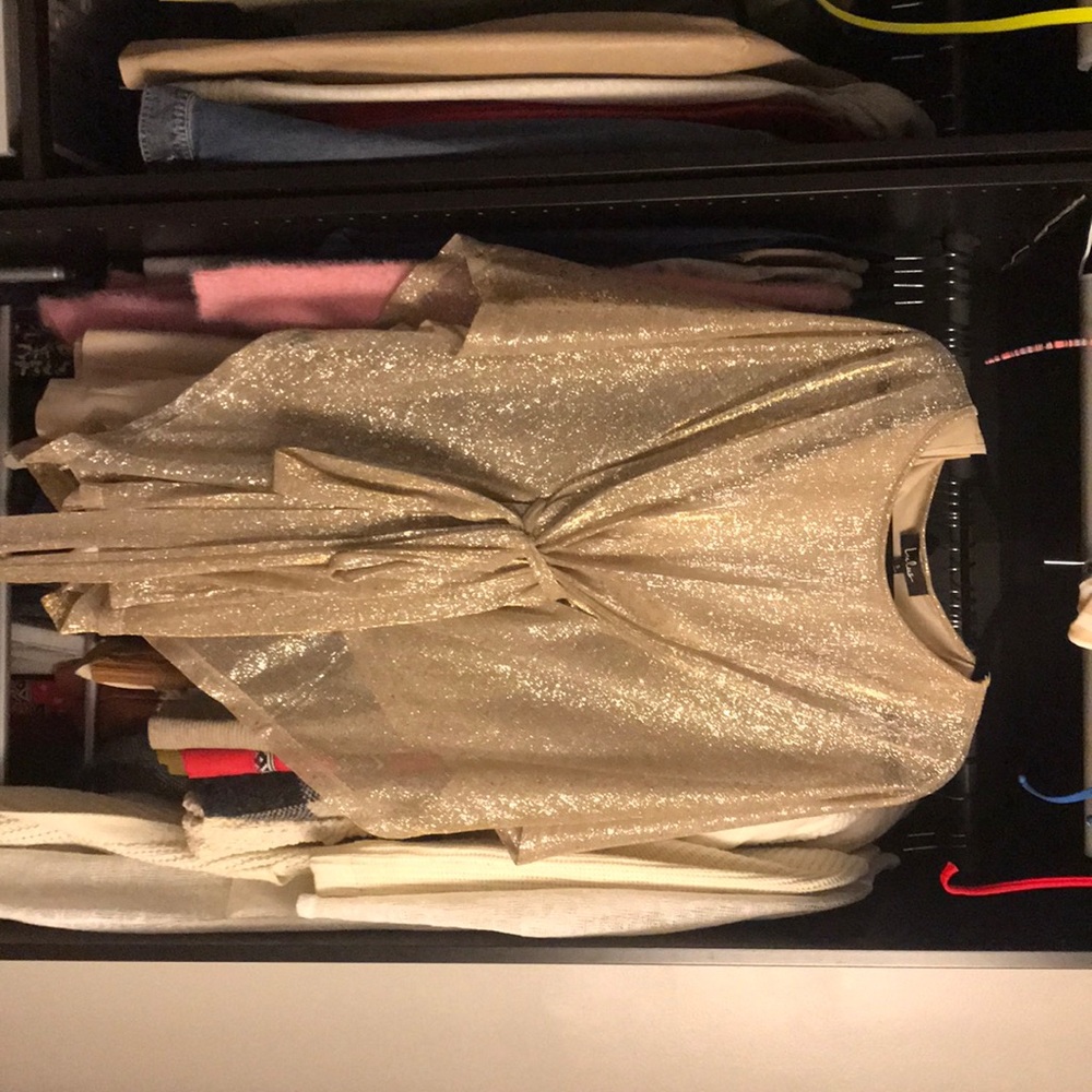 NWT lulus kimono shimmer dress